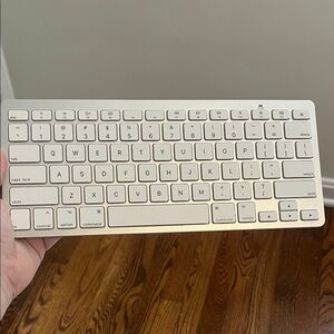 Apple Wireless Keyboard in Silver and White